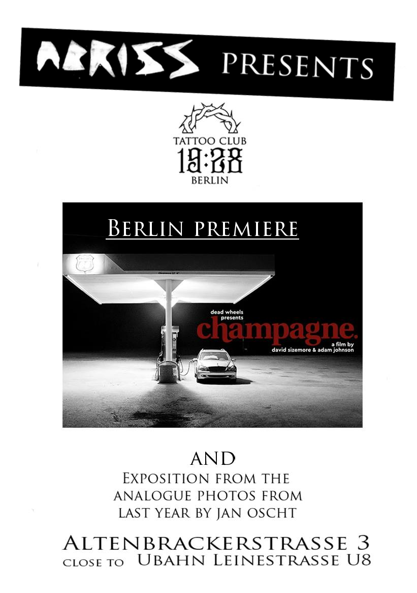 Abriss III - Promo Champagne Screening