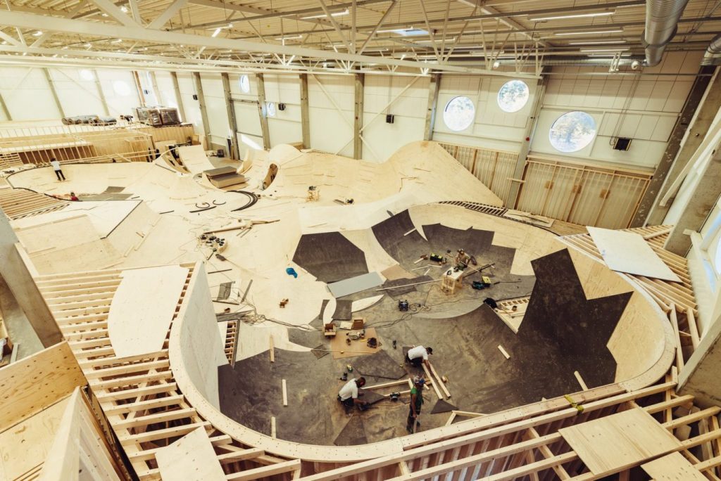 Spot Of Tallinn Skatepark In The Building Be Mag